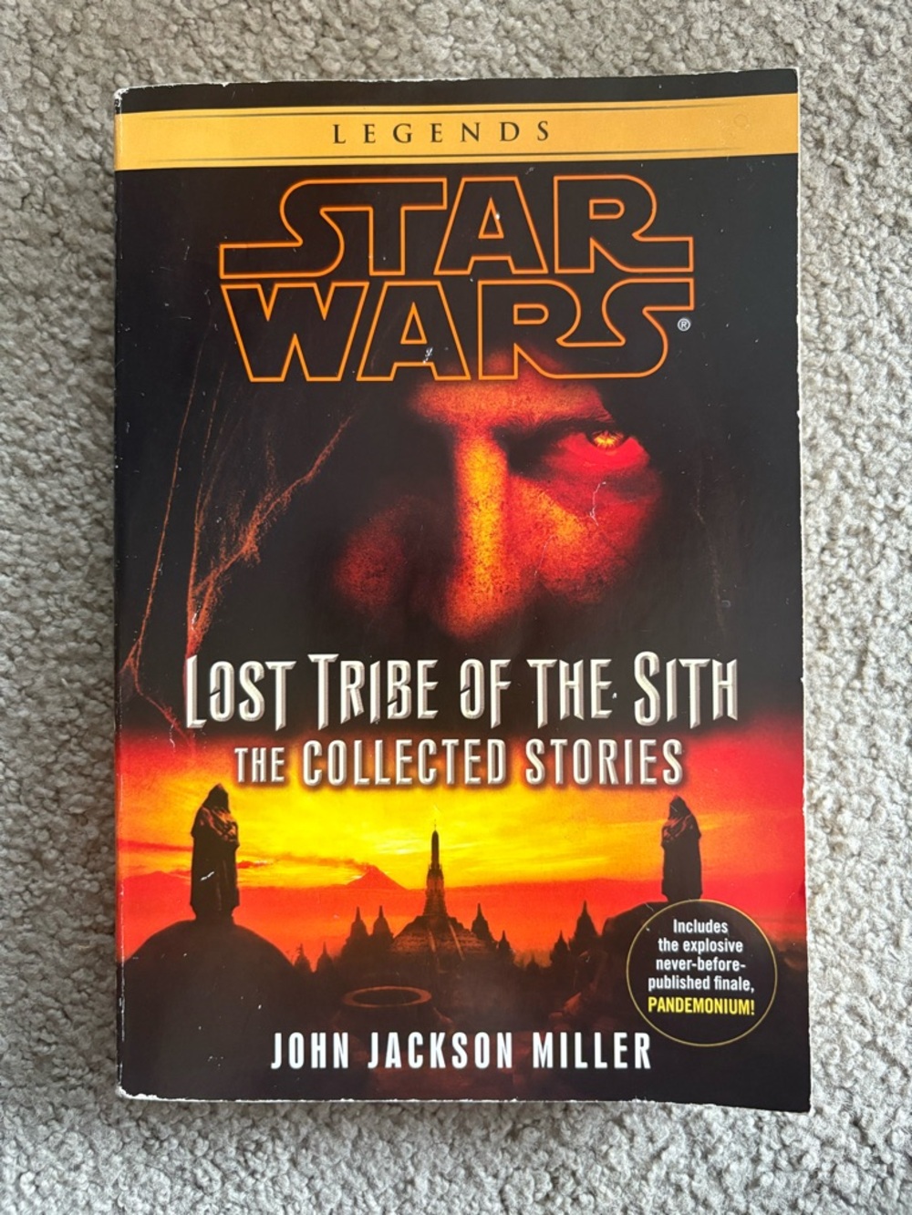 3/$30 Star Wars Legends Lost Tribe of the Sith - John Jackson Miller (PB) novel